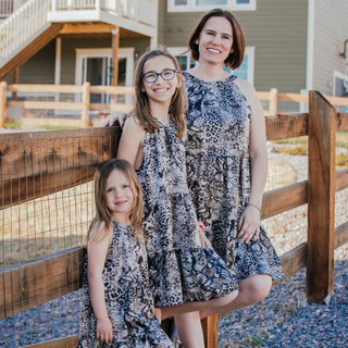 Carlotta High Neck Swing Dress - Girls-Dress-Hayden LA-Stella Violet Boutique in Arvada, Colorado