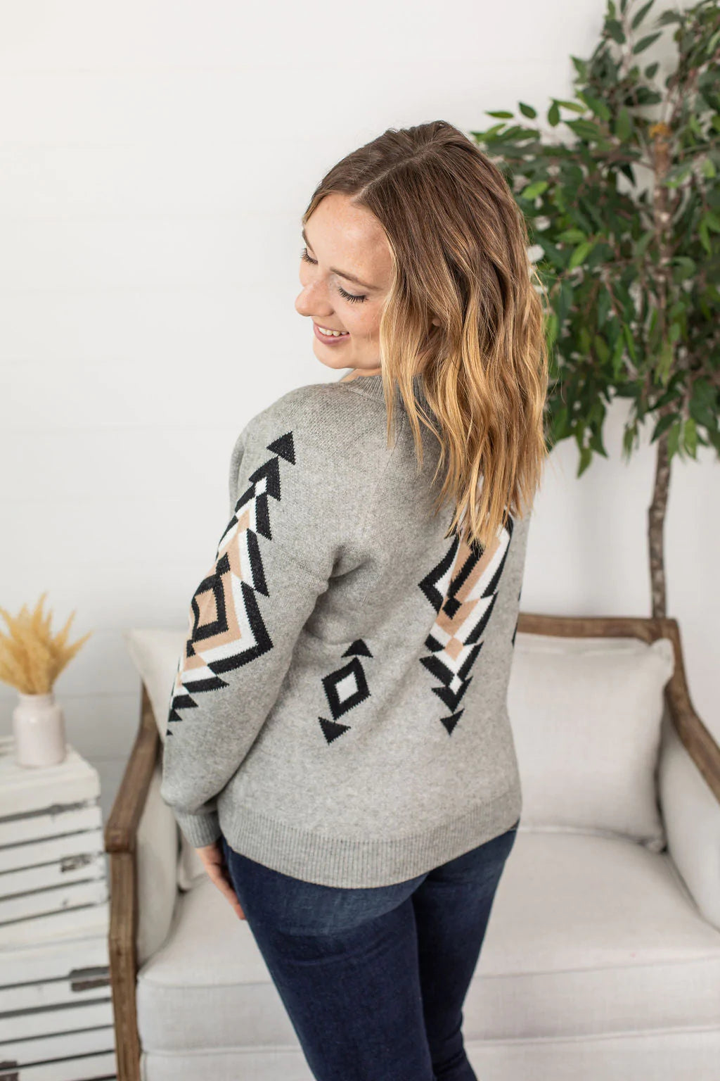 Aztec Sweater-Sweaters-Michelle Mae-Stella Violet Boutique in Arvada, Colorado
