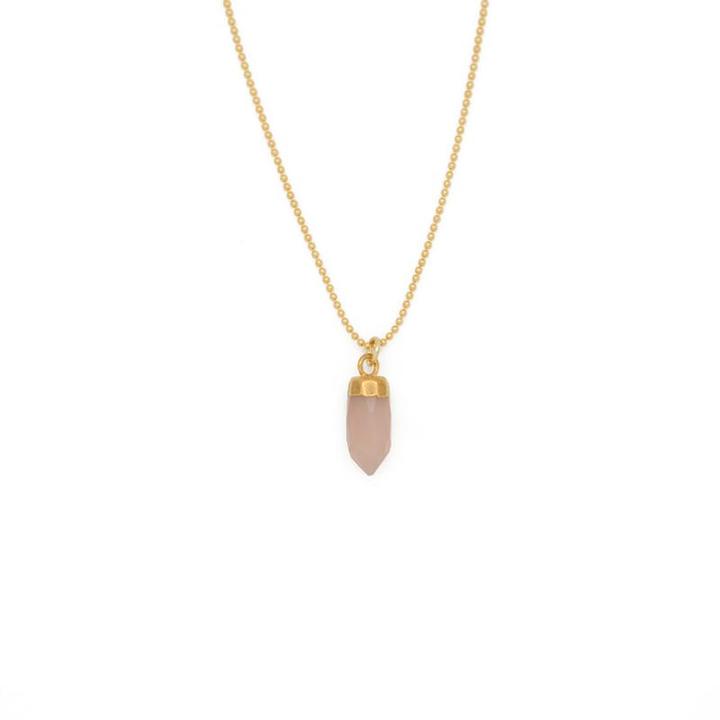 Berklee Necklace - Rose Quartz-Jewelry-Lenny & Eva-Stella Violet Boutique in Arvada, Colorado