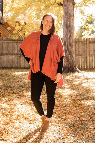 Boucle Rib Knit Open Cardigan-Shirts & Tops-White Birch-Stella Violet Boutique in Arvada, Colorado