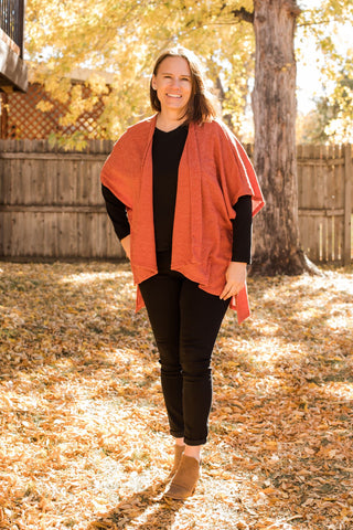 Boucle Rib Knit Open Cardigan-Shirts & Tops-White Birch-Stella Violet Boutique in Arvada, Colorado