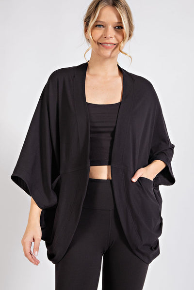 Butter Soft Cocoon Cardigan-Shirts & Tops-Rae Mode-Stella Violet Boutique in Arvada, Colorado