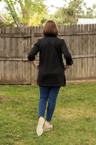 Camryn Black Blazer-Outerwear-Texas True Threads-Stella Violet Boutique in Arvada, Colorado