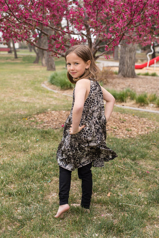 Carlotta High Neck Swing Dress - Girls-Dress-Hayden LA-Stella Violet Boutique in Arvada, Colorado