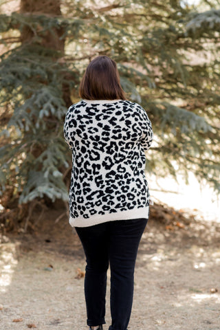 Cheetah Sherpa Sweater-Shirts & Tops-Staccato-Stella Violet Boutique in Arvada, Colorado