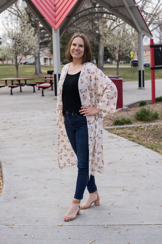 Dakota Duster Kimono-Shirts & Tops-Bailey's Blossoms-Stella Violet Boutique in Arvada, Colorado