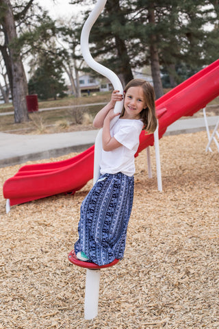 Elephant Print Palazzo Pants - Girls-Pants-Shosho-Stella Violet Boutique in Arvada, Colorado