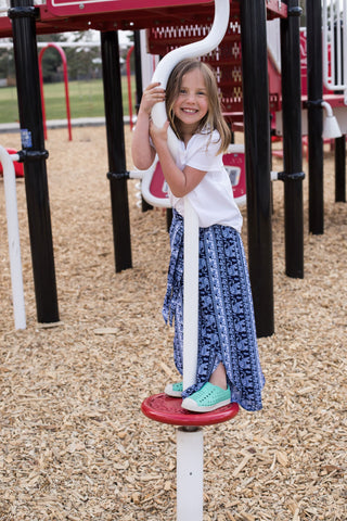 Elephant Print Palazzo Pants - Girls-Pants-Shosho-Stella Violet Boutique in Arvada, Colorado