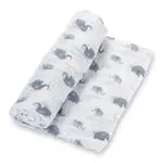 Elephantastic Swaddle-Swaddling Blankets-LollyBanks-Stella Violet Boutique in Arvada, Colorado