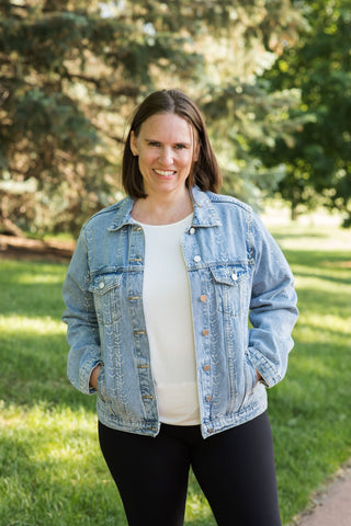 Embroidered Denim Jacket-Coats & Jackets-Polagram-Stella Violet Boutique in Arvada, Colorado