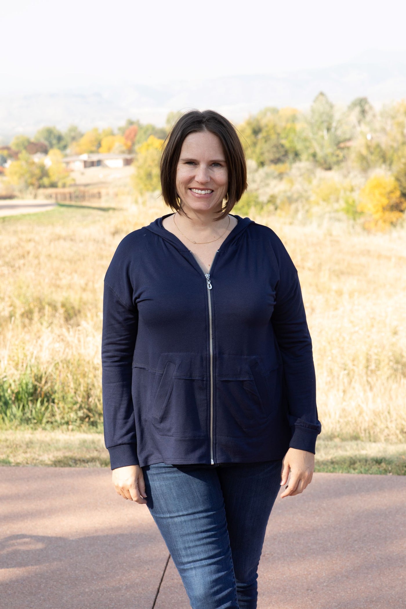 Emily Zip Front Jacket-Outerwear-Cable & Gauge-Stella Violet Boutique in Arvada, Colorado