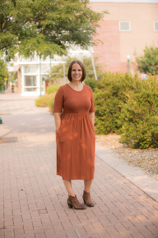 Kaylee Midi Dress with Pocket-Dress-Azules-Stella Violet Boutique in Arvada, Colorado