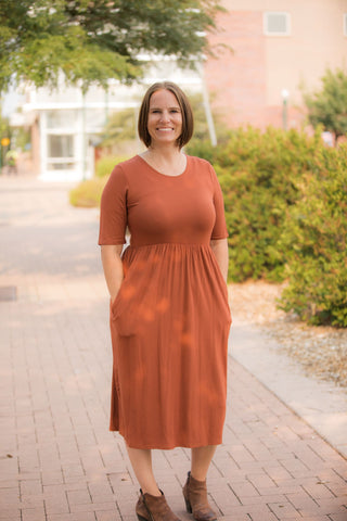 Kaylee Midi Dress with Pocket-Dress-Azules-Stella Violet Boutique in Arvada, Colorado