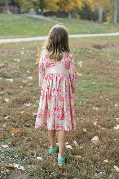 Leaf On Me Twirl Dress-Baby & Toddler Outfits-Wellington Design Co - TwoCan-Stella Violet Boutique in Arvada, Colorado