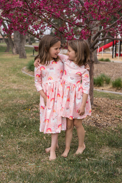 Llama Love Twirl Dress-Dresses-Mila & Rose-Stella Violet Boutique in Arvada, Colorado