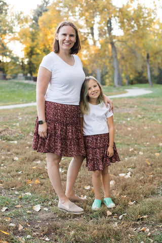 Mommy & Me Tiered Skirt - Girls-Mini Skirts-Hayden LA-Stella Violet Boutique in Arvada, Colorado