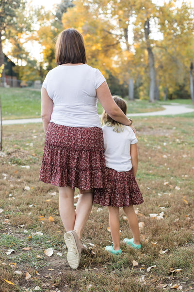 Mommy & Me Tiered Skirt - Girls-Mini Skirts-Hayden LA-Stella Violet Boutique in Arvada, Colorado