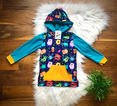 Monsters Hoodie-Baby & Toddler Outfits-Wellington Design Co - TwoCan-Stella Violet Boutique in Arvada, Colorado