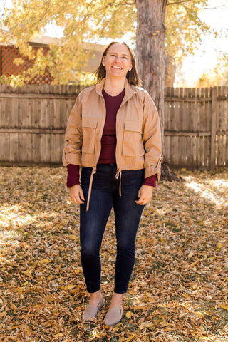 Oversized Pocket Utility Jacket-Outerwear-Mine-Stella Violet Boutique in Arvada, Colorado