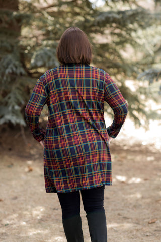 Plaid Knit Cardigan-Shirts & Tops-Southern Grace - Grace & Emma-Stella Violet Boutique in Arvada, Colorado