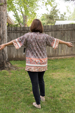 Printed Cardigan-Shirts & Tops-K&C - Absolutely Famous-Stella Violet Boutique in Arvada, Colorado