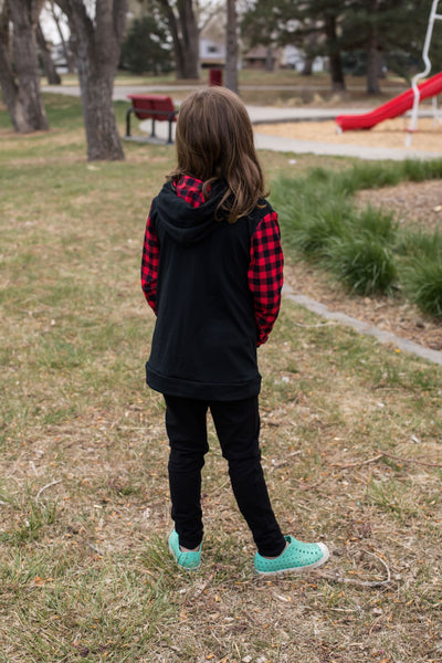 Red Buffalo Plaid Hoodie - Kids-Shirts & Tops-Wellington Design Co - TwoCan-Stella Violet Boutique in Arvada, Colorado