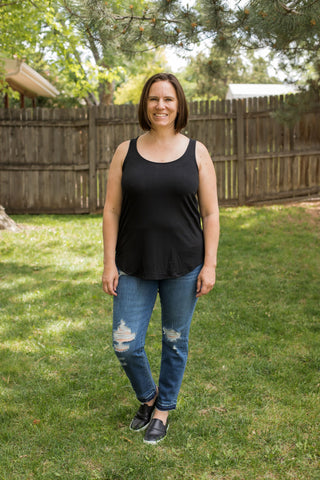 Sleeveless Round Neck Round Hem Tank-Shirts & Tops-Zenana-Stella Violet Boutique in Arvada, Colorado