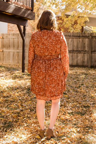 Smocked Mock Neck Floral Dress-Dress-Doe & Rae-Stella Violet Boutique in Arvada, Colorado