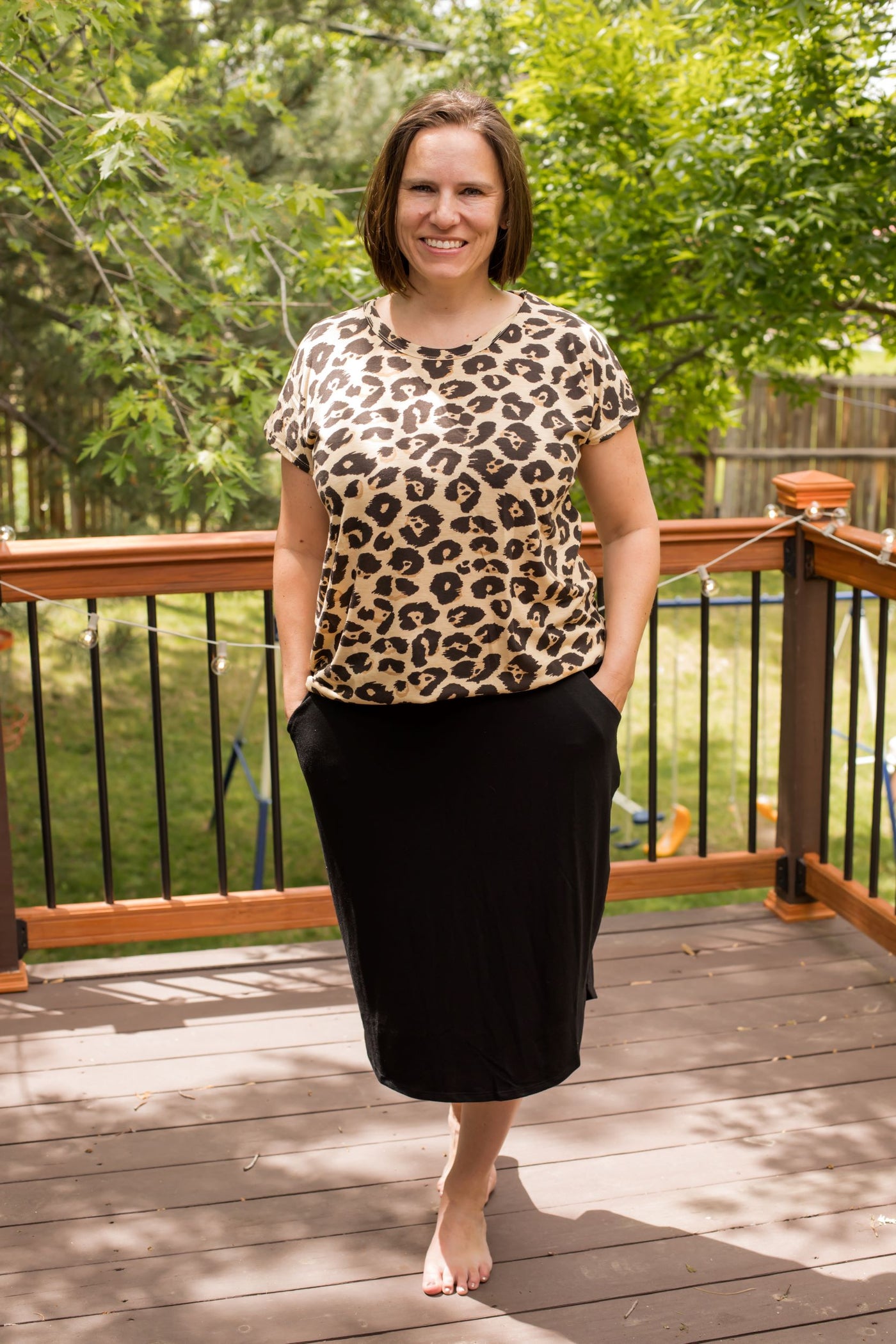 Spill the Tea Leopard Top-Shirts & Tops-Grace & Emma-Stella Violet Boutique in Arvada, Colorado