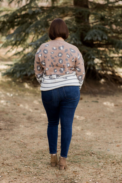 Spots & Stripes Leopard Comfy Sweater-Shirts & Tops-Southern Grace - Grace & Emma-Stella Violet Boutique in Arvada, Colorado