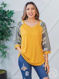 Walkin' with the Duttons Mustard Top-Shirts & Tops-Grace & Emma-Stella Violet Boutique in Arvada, Colorado