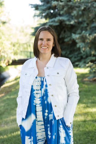 White Denim Jacket-Coats & Jackets-Signature Studio-Stella Violet Boutique in Arvada, Colorado