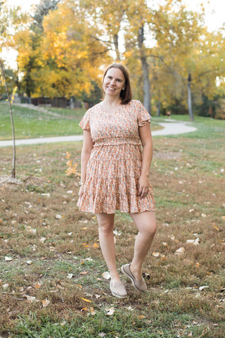 Women's Flutter Sleeve Floral Dress-Dresses-Hayden LA-Stella Violet Boutique in Arvada, Colorado