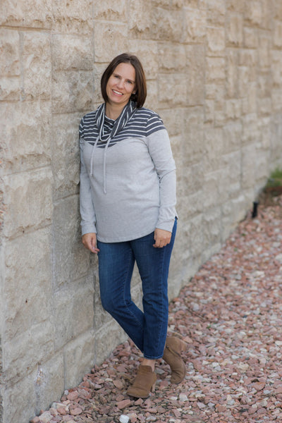 Everly Drawstring Cowl Neck Sweater-Sweaters-Staccato-Stella Violet Boutique in Arvada, Colorado