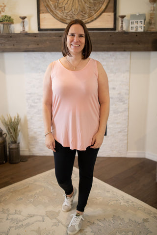 Sleeveless Round Neck Round Hem Tank-Shirts & Tops-Zenana-Stella Violet Boutique in Arvada, Colorado