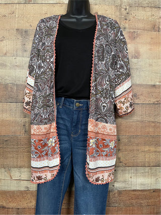 Printed Cardigan-Shirts & Tops-K&C - Absolutely Famous-Stella Violet Boutique in Arvada, Colorado