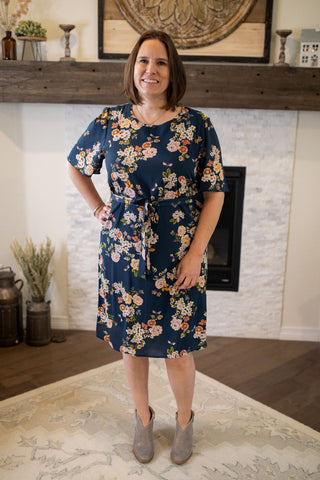 Stevie Flutter Sleeve Floral Dress-Dress-Lime N Chili-Stella Violet Boutique in Arvada, Colorado